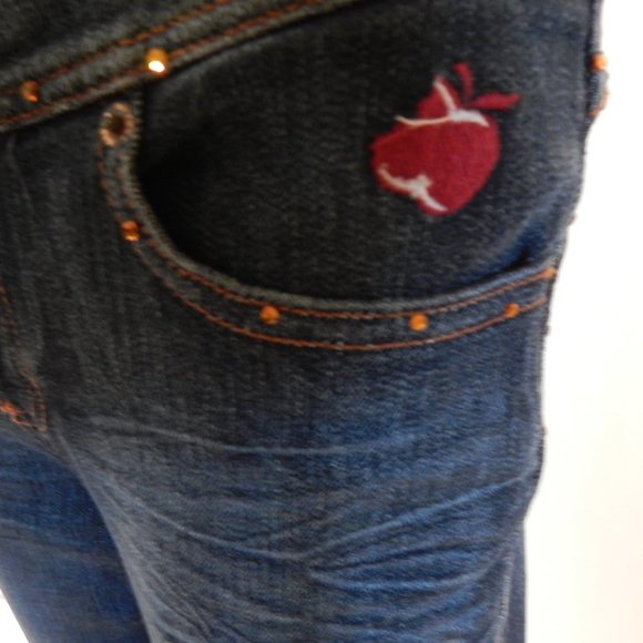 Apple Bottoms SIZE 2  DESIGNER HOT JEWELED JEANS - Picture 3 of 11